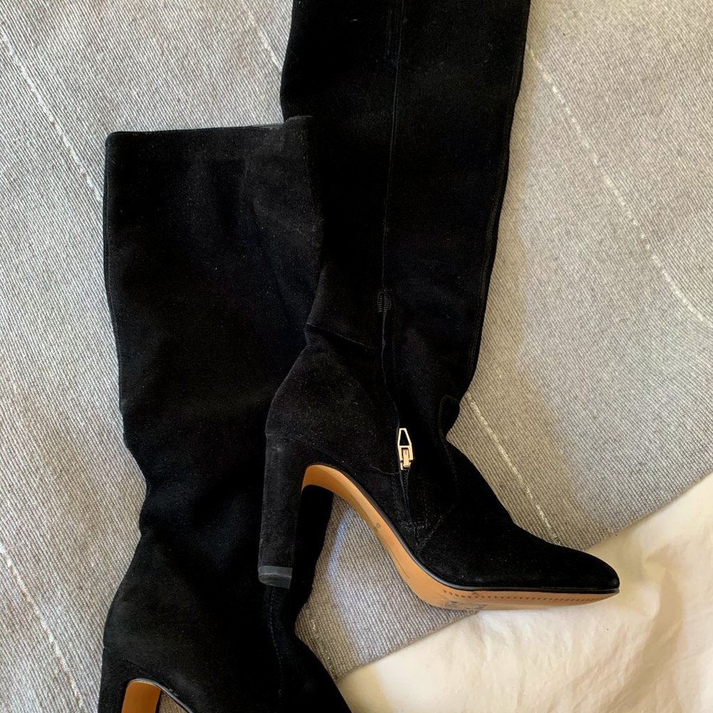 Dolce Vita Coop Knee-high Suede Heeled Boots